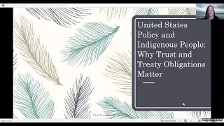 United States Policy and Indigenous People: Why Trust and Treaty Obligations Matter