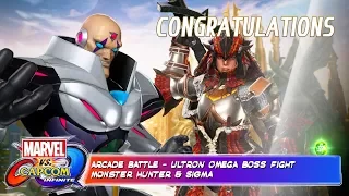 Marvel vs Capcom Infinite - Sigma & Monster Hunter vs Ultron Omega End Boss Fight