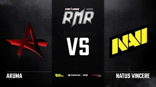 [RU] Akuma vs NAVI | Карта 1: Mirage | StarLadder CIS RMR Main Event Group Stage