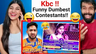 Dumbest KBC Contestants! (Kaun Banega Crorepati Fails) Reaction !!