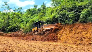 The Easy Way To Resurfacing, Cutting Slopes, and Widening Forest Road Using Dozer