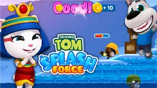 Talking Tom Splash Force | Egyptian Angela | Full-Screen Walkthrough Gameplay