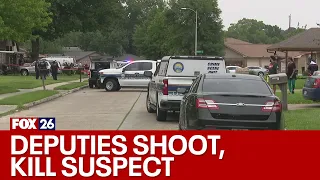 Houston area shooting: Suspect killed after 2 deputies fire weapons
