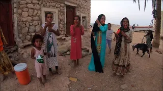 Evening walk around a street of Hadiboh Town in Socotra Island, Yemen