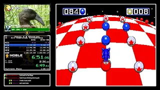 Sonic 3 & Knuckles All Emeralds Glitchless (Sonic) Speedrun; 1:24:58 RTA-TB