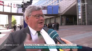 Europawahl: Marlon Amoyal im Gespräch mit Reinhard Bütikofer zum Wahlergebnis der Grünen am 27.05.19