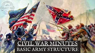 Civil War Minutes | Army Structure Simplified | Episode 1| Project Past