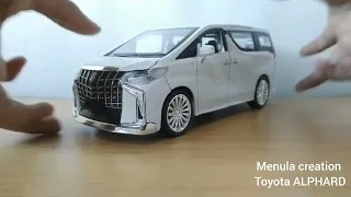 Menula creation Die-cast Model cars My Ultra Luxury Toyota ALPHARD Model car