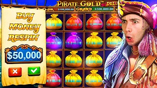 CRAZY $50,000 PIRATES GOLD DELUXE BONUS BUY 🏴‍☠️ @JuicyFruityyy