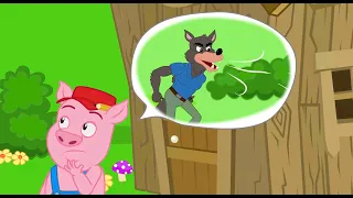 les Trois Petits Cochons  | comptine éducative originale avec les P'tits z'Amis