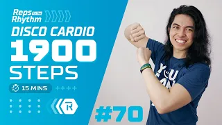 DISCO CARDIO 1 MILE Happy Walk  •  1900 Steps in 15 Min  •  Walking Workout #70 • Keoni Tamayo