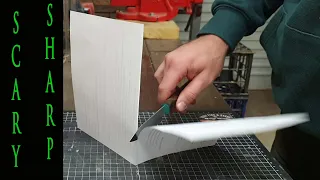 How to sharpen a knife on a belt grinder