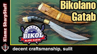 Gatab by Bikol Blade Maker: a nice addition to my collection