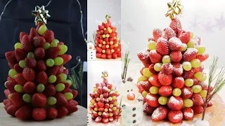 Christmas Tree Fruit Stand 🎄|| DIY || FOODIELOGS