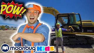 BLIPPI - Visits Dig This Las Vegas and Learns Verbs | Nursery Rhymes & Kids Songs | Play and Learn