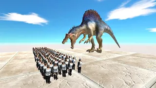 ⚡ 100 Slow Mo vs Giants Units - 🦖 Animal Revolt Battle Simulator 🦕