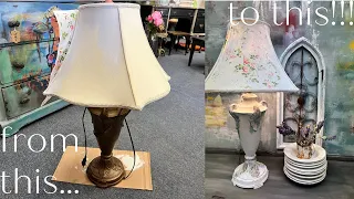 Lamp redo using IOD furniture inlays!