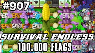 Plants vs Zombies Survival Endless 100000 Flags Part 907 | 18120 - 18140 Flags