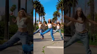 Shuffling with Cici and Mary Grace in Hollywood 🔥🌞 #shuffledance #ytshorts #shuffling