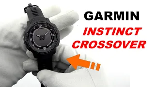 Garmin Instinct Crossover Solar Tactical Black Unboxing