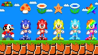 Super Mario Bros. But There are More custom SONIC All Power-UP!