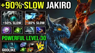 WTF 1st Item Blade Mail +90% Move Slow LEVEL 30 Carry Jakiro with Insane DPS Solo Roshan Dota 2