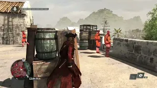 Assassin's Creed Black Flag Edward Kenway Fort Infiltration Stealth Gameplay