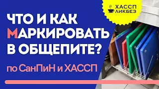 Что и как маркируют в общественном питании по СанПиН и ХАССП