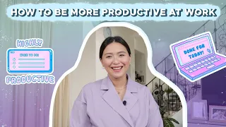 How to Be Productive & Get More Work Done (Tips & Hacks!) | Joyce Pring TV