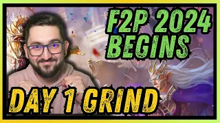 💥 FIRST VOID PULL IS... 💥 F2P2024 EP.1 Day 1 Grind | RAID SHADOW LEGENDS