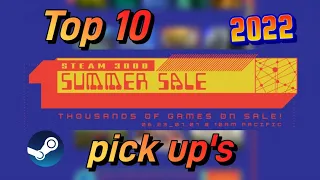 Steam summer sale 2022 - My top 10 recommendations