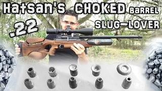 Hatsan NeutronStar .22 Air Rifle + Accuracy TEST - 50 & 100 Yards + FULL REVIEW - PCP Airgun Slugs