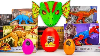 Jurassic World Unboxing Review | Giant Mystery Box, Spiderman T-Rex, Dinosaur Eggs, Spinosaurus ASMR
