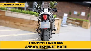 Triumph Tiger 800 XRT (2018-ON) ARROW SLIP-ON Start & Idle | Engine Sound & Exhaust Note