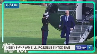 President Biden signs foreign aid bill, possible TikTok ban