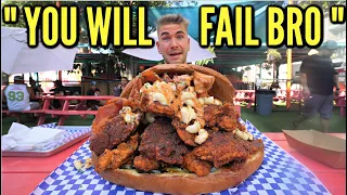 WORLD'S BIGGEST HOT CHICKEN SANDWICH CHALLENGE (UNDEFEATED & UNCUT) | SPICY NASHVILLE HOT CHICKEN