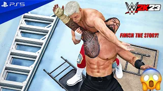 WWE 2K23 - Cody Rhodes vs. Roman Reigns - Finish The Story at WrestleMania XL | PS5™ [4K60]