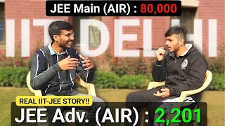 How Kartik cracked IIT DELHI from AIR 80,000 (JEE Mains) + 64% Boards in Last 3 Months 🔥🔥🔥