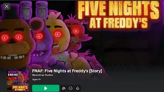 FNAF Five Night at Freddy’s Roblox game complete play through SECRETE ENDING!