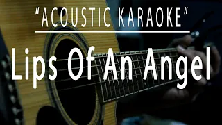 Lips of an Angel - Acoustic karaoke (Hinder)