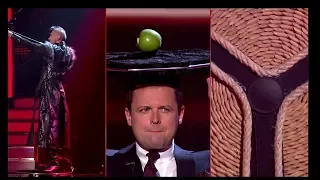 AMAZING TALENT - Magician Aaron Crow Shoots an apple off Dec's head - by the talent