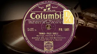 TRINIA - MANOLO BEL and HIS MUCHACHOS With Vocal Chorus in Spanish (1938)