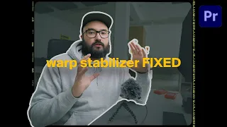 How to fix the most annoying WARP STABILIZER issue // Premiere Pro