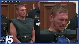 Chad Doerman - allegedly executed his 3 young sons - in court; Chad Doerman courtroom