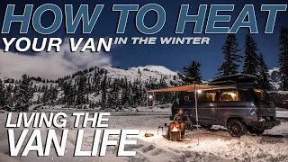 How To Heat Your Van In The Winter | Diesel Heater Review | Winter Van Life | Living The Van Life