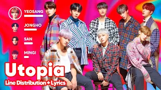 ATEEZ - Utopia (Japanese Ver.) Line Distribution + Lyrics Karaoke PATREON REQUESTED