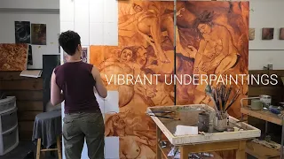 Using vibrant underpaintings in oil paint