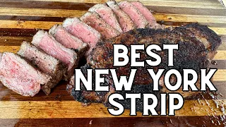 How to grill the BEST New York Strip steak ( 5 Minute Steak)