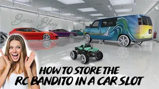 GTA 5 (PATCHED) How ANYONE Can Store The RC Bandito In A Car Slot (PS4/XBOX1)