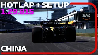 F1 23 CHINA Hotlap + Setup (1:29.813) 💪